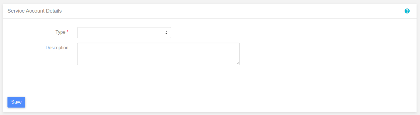 Create Service Account