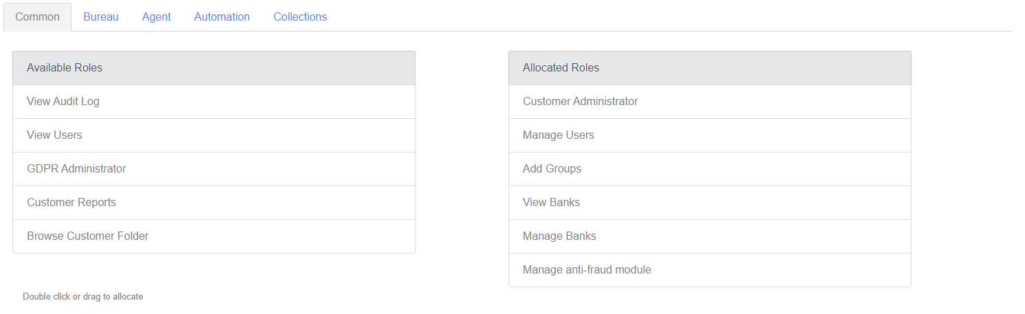 Edit User Roles