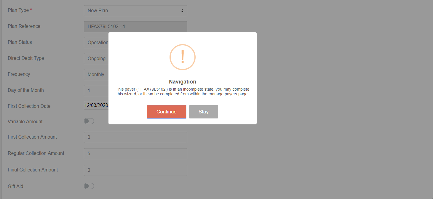 Initial Reconciliation Page alt text