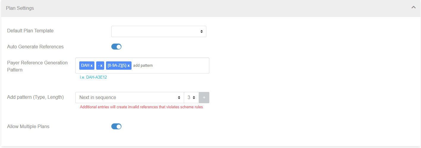 Plan Settings alt text