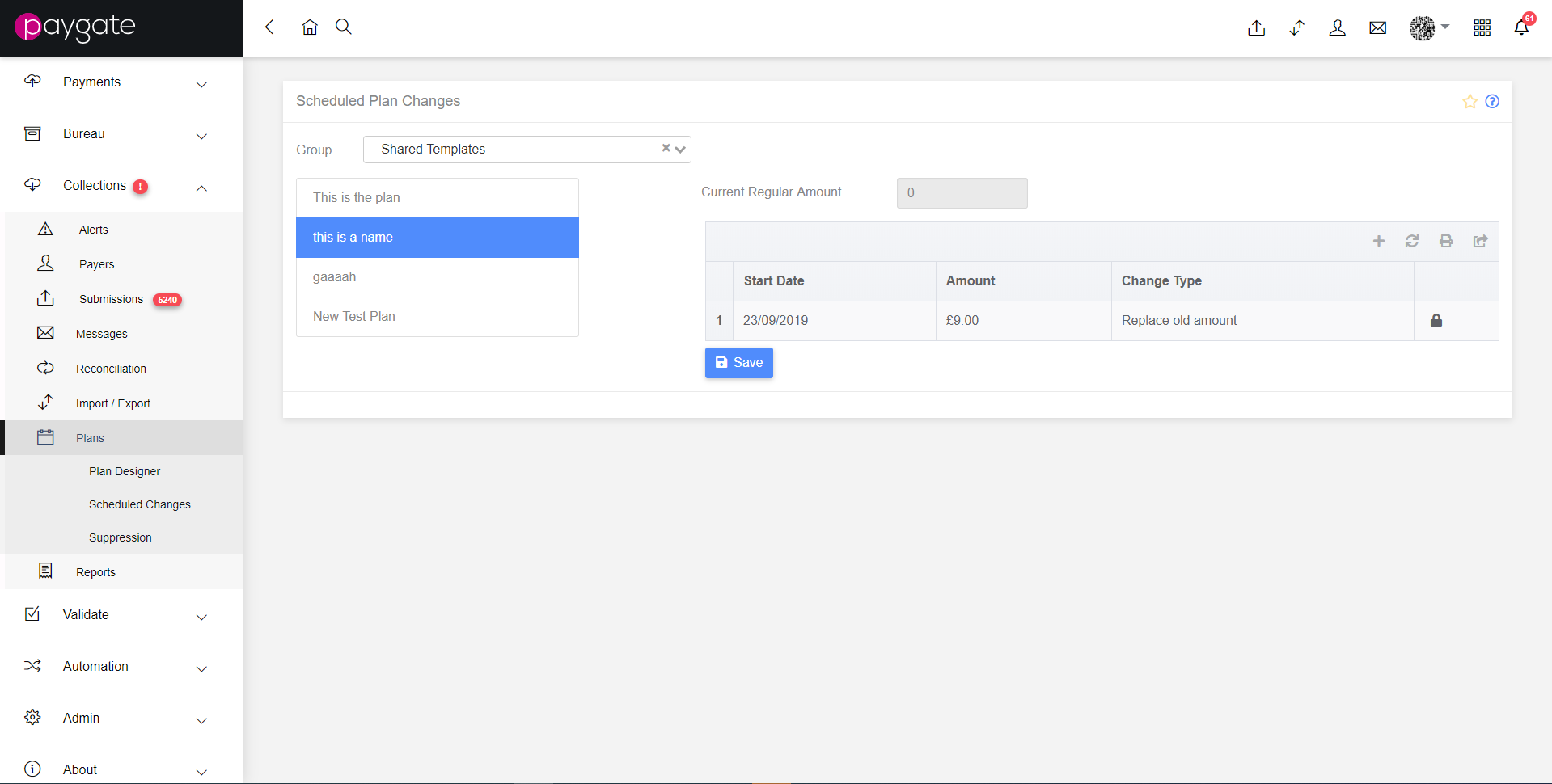 Scheduled Changes alt text