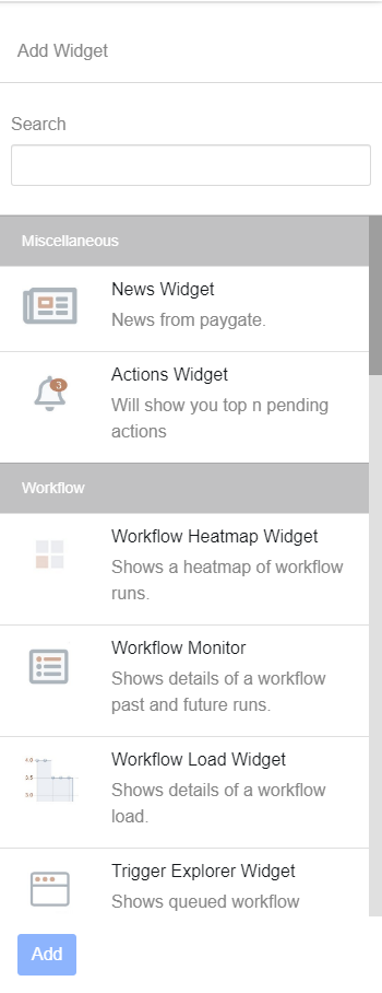 Widgets