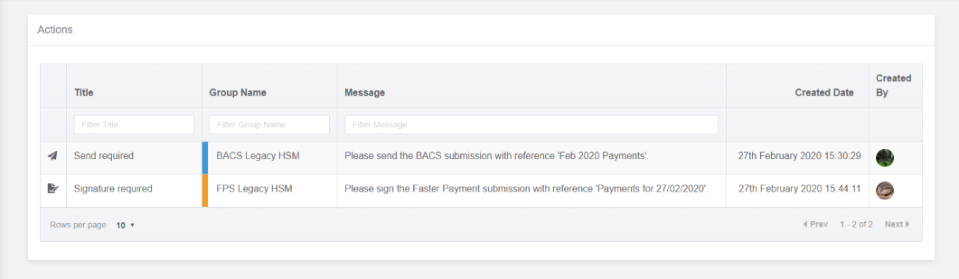 payments