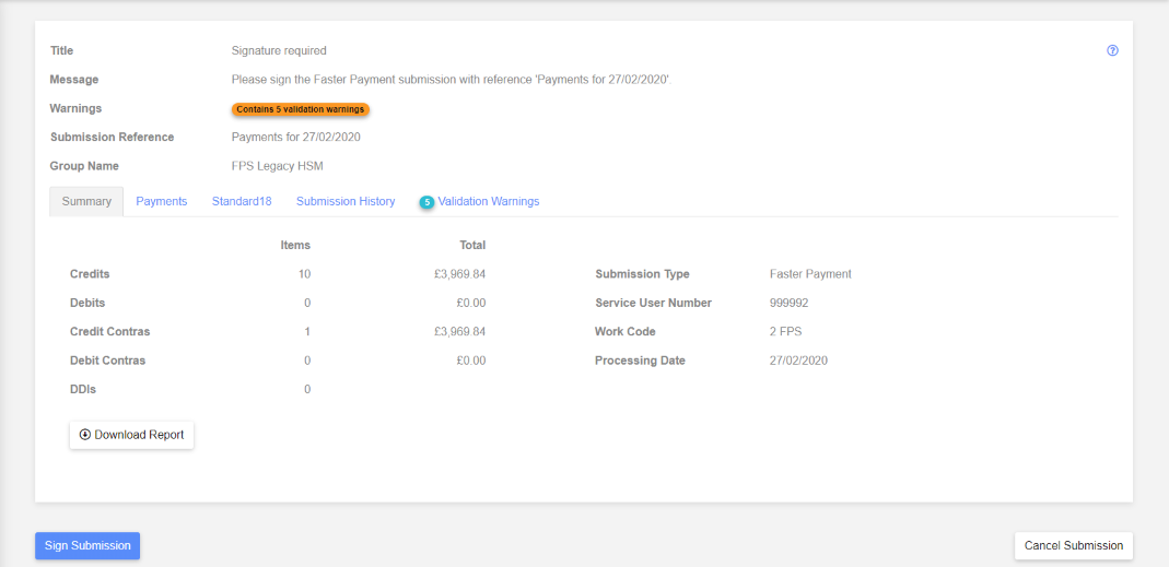 payments