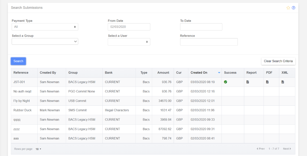 payments