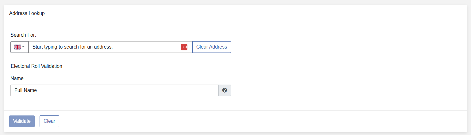 Address Lookup 1