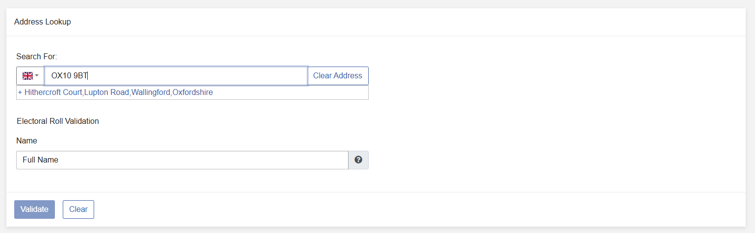 Address Lookup 2