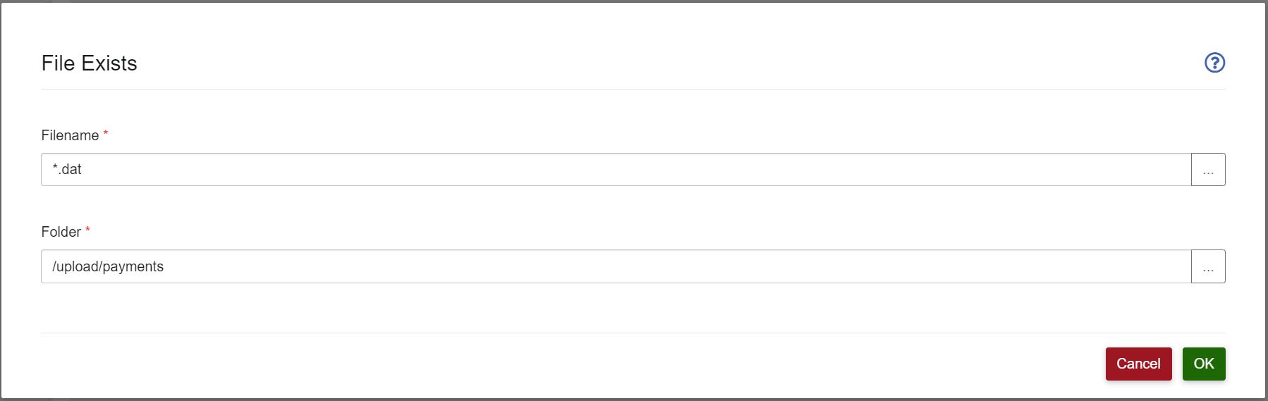 File Exists Config
