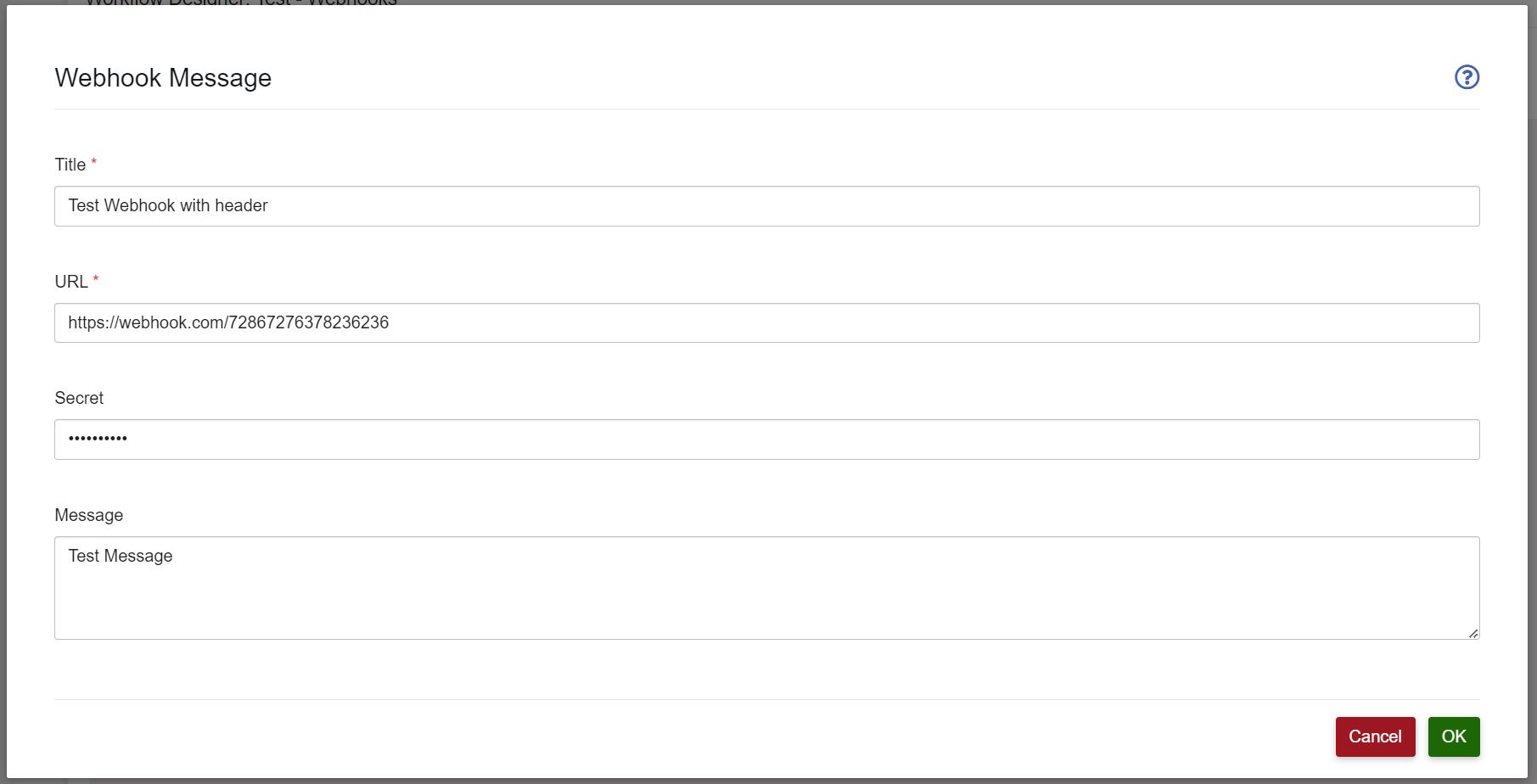 Webhook node
